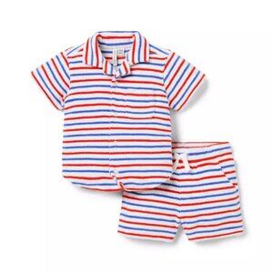 Janie & Jack - Cabana Matching Baby Set - Size 3-6 Months